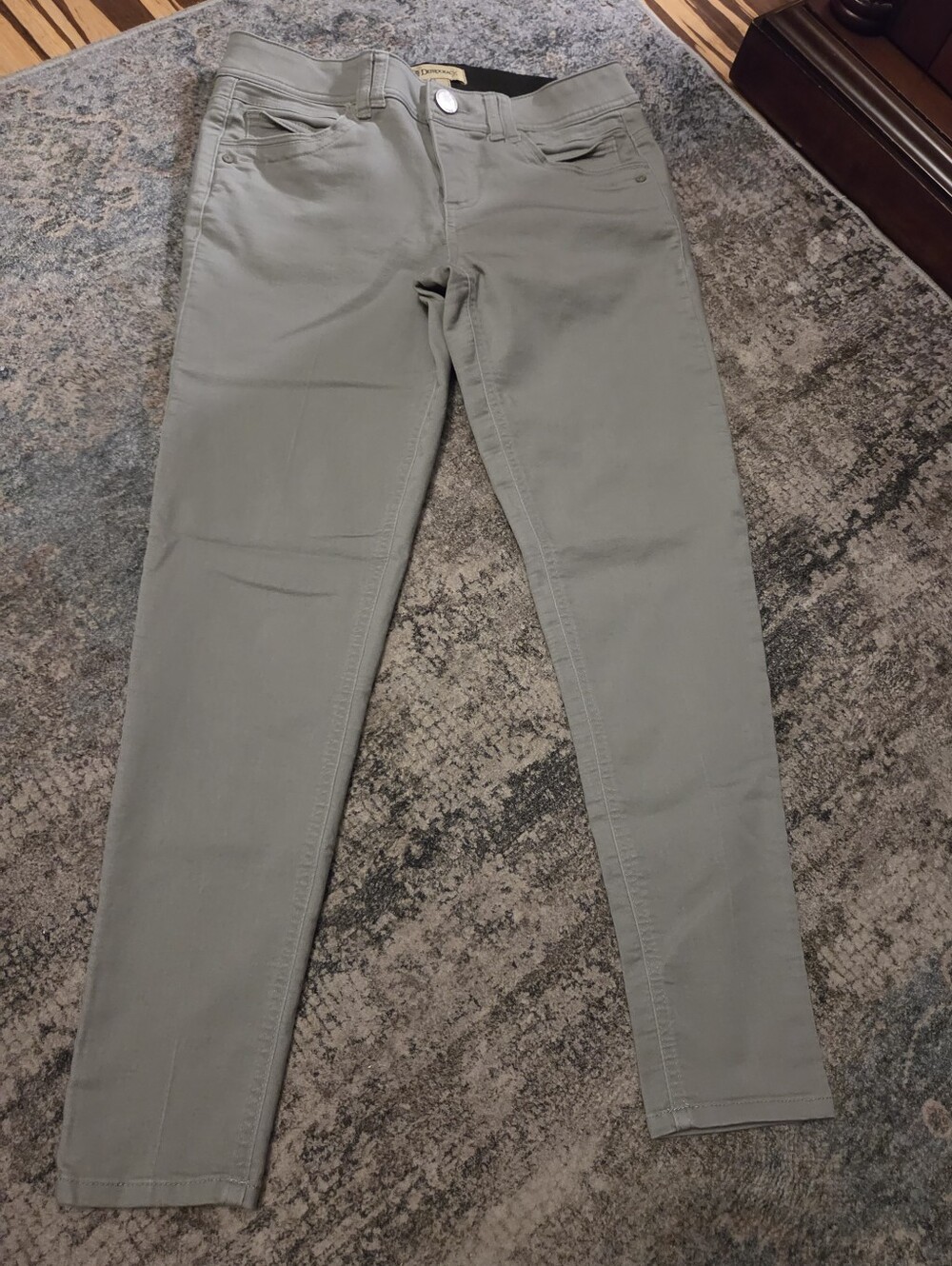 Democracy "Ab"technology Skinny Pants Gray / Olive Green - Size 6